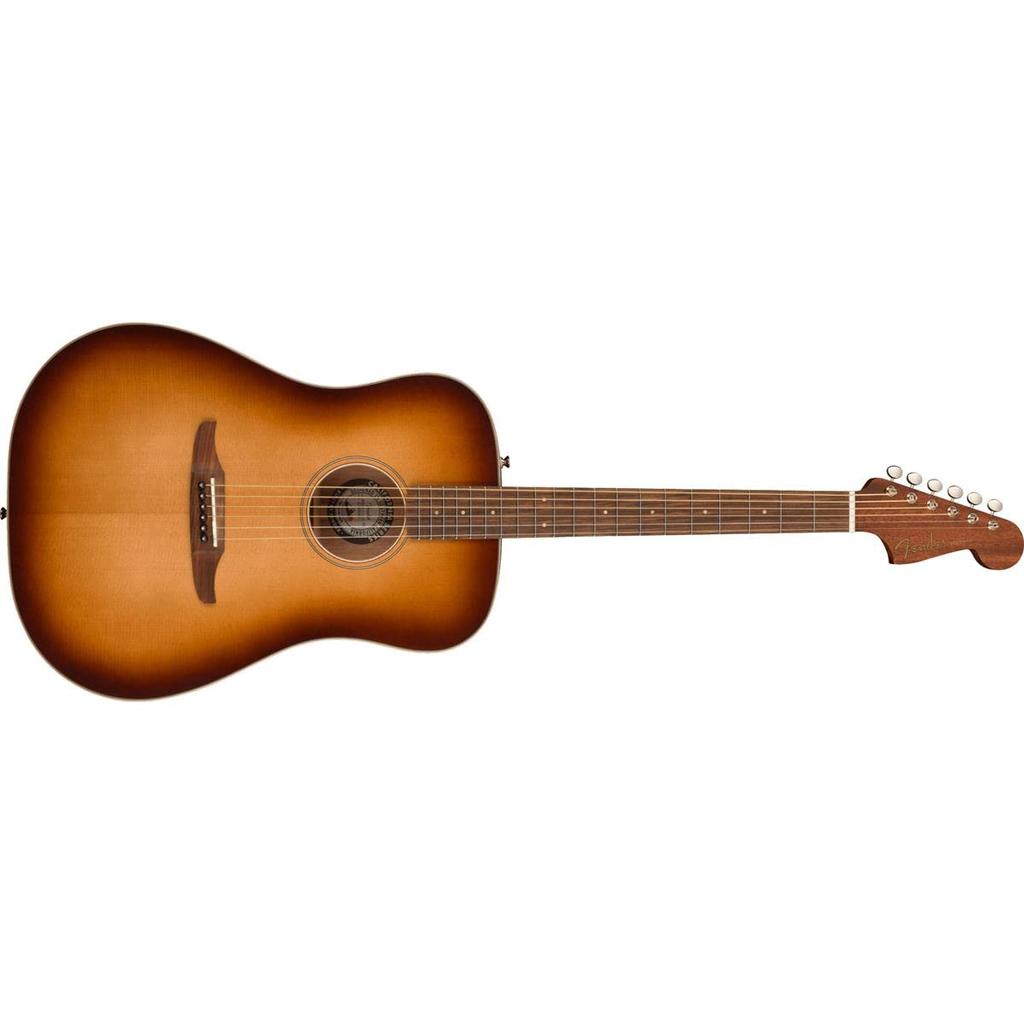 Fender Electric Acoustic Guitar Redondo Pau Ferro Aged Cherry Burst Soft Case Included Classic, Fingerboard,