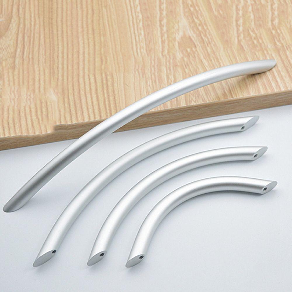 Art Zinc Zinc Zinc Alloy Solid Arc Shape Doorknob Bedroom Furniture Cabinet Door Handle Drawer Handles