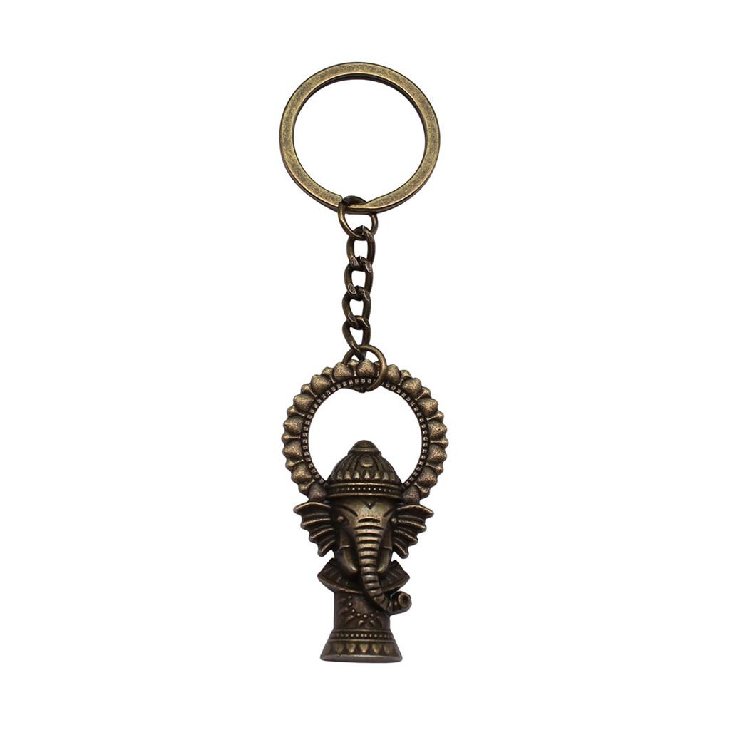 Pendants Elephant Charm Keychain Animal Theme Key Ring 28mm