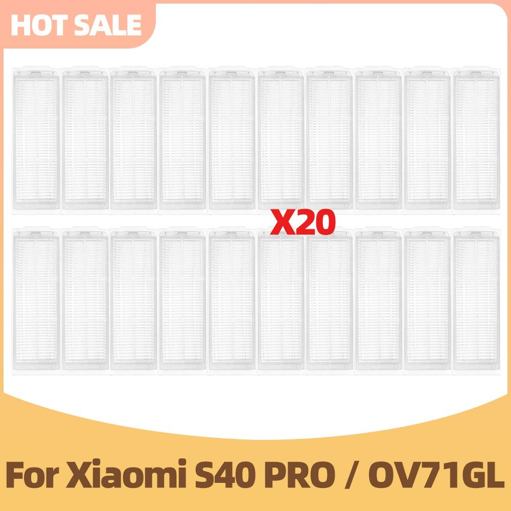 Accessories Fit For Xiaomi S40 Pro / OV71GL Robot Vacuum Cleaner Main Brush Side Brush Hepa Filter Mop Cloth Replacement Parts