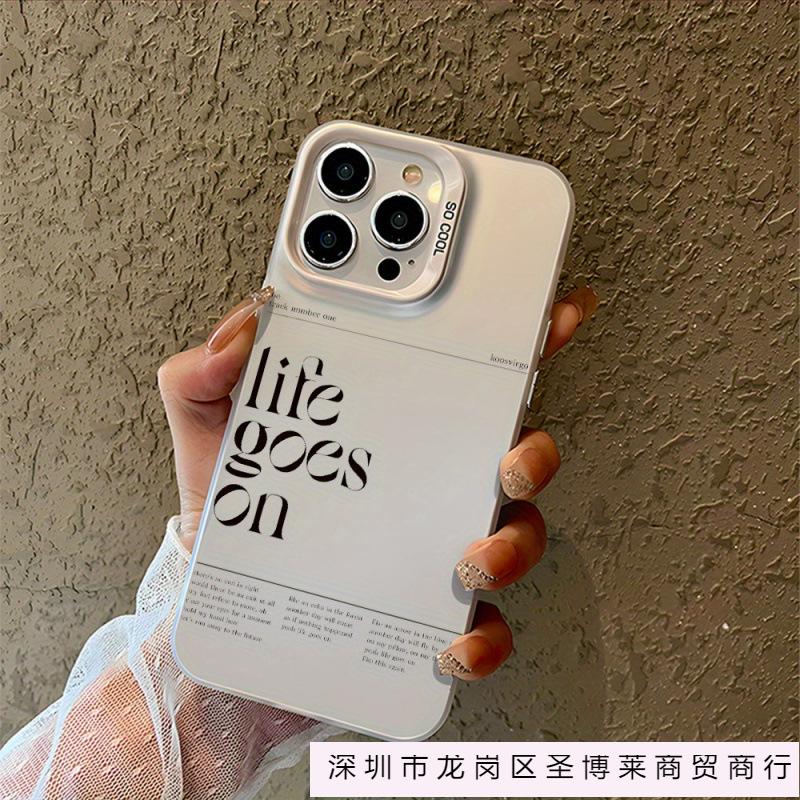 The English Letters Are Compatible with iPhone 16 Cases, iPhone 13/14/15, 15 Color Silver, 11 Pro Max Shockproof XS/XM