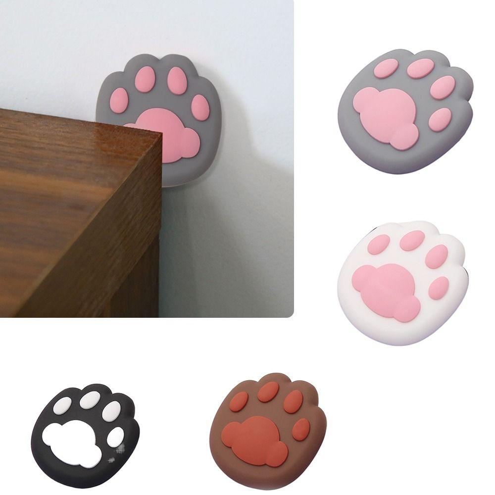 2Pc Wall Protector Door Handle Bumper Anti-collision Door Stops Cute Door Stopper  Cabinet