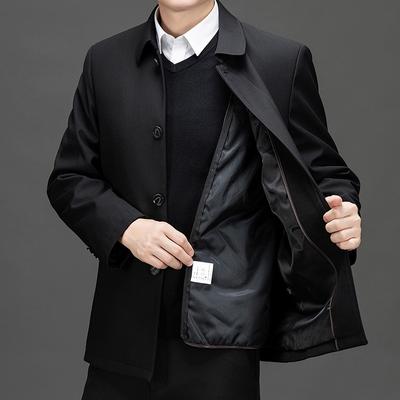 Herbst- und Winterjacke für Herren, Verdickt, Warm, Hochwertige Herrenoberteile, Business Casual, Papa-Outfit