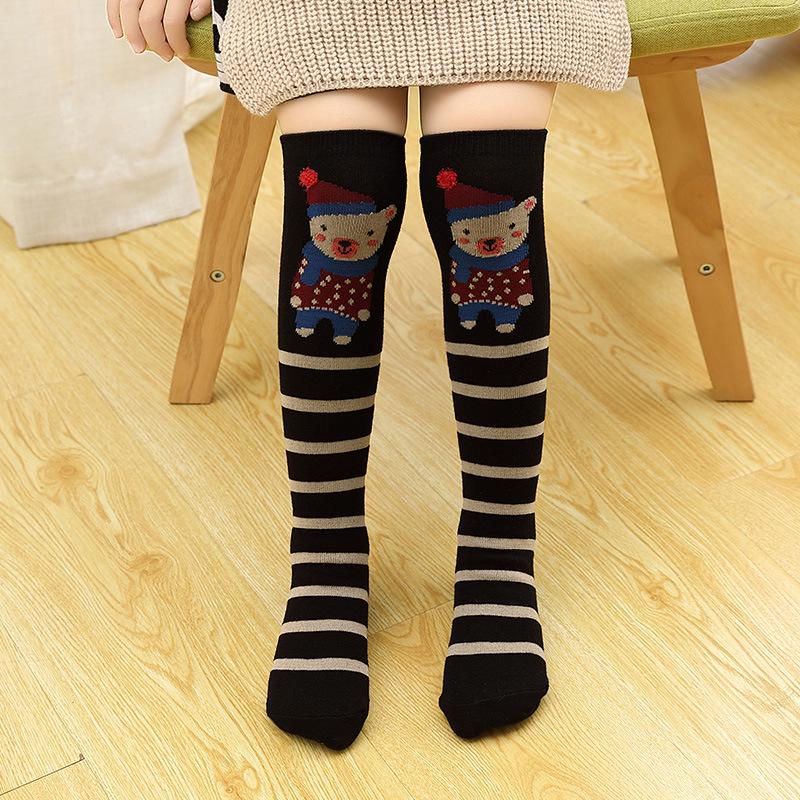 Kinder Cartoon Mittelrohrsocken: Leichte Frühling/Herbst Kniestrümpfe für Mädchen