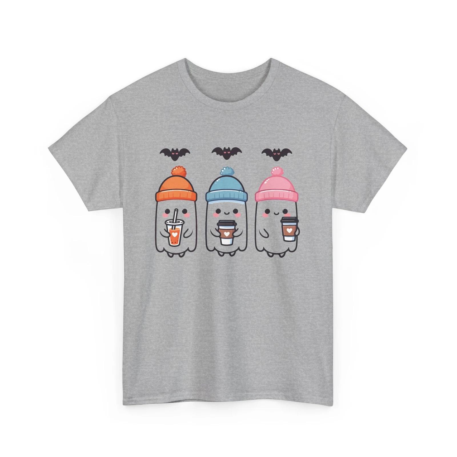 Haunted House T-Shirt | Spooky Ghost Tee | Coffee Ghosts Shirt 3XL