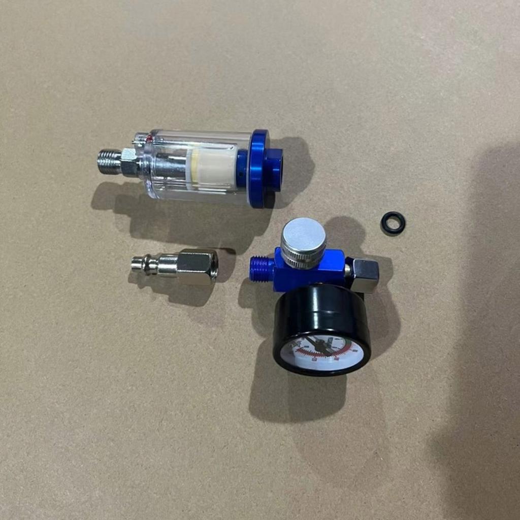 Spray Gun Air Regulator Gauge In-line Oil Water Trap Filter Separator Adapter Pneumatic Tool For Airbrush Accessories