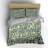 Vintage Numbers Pattern Decor Set Soft Comfortable Duvet Cover Bedding Set Included 1*Duvet Cover & 2*Pillowcases, Gift