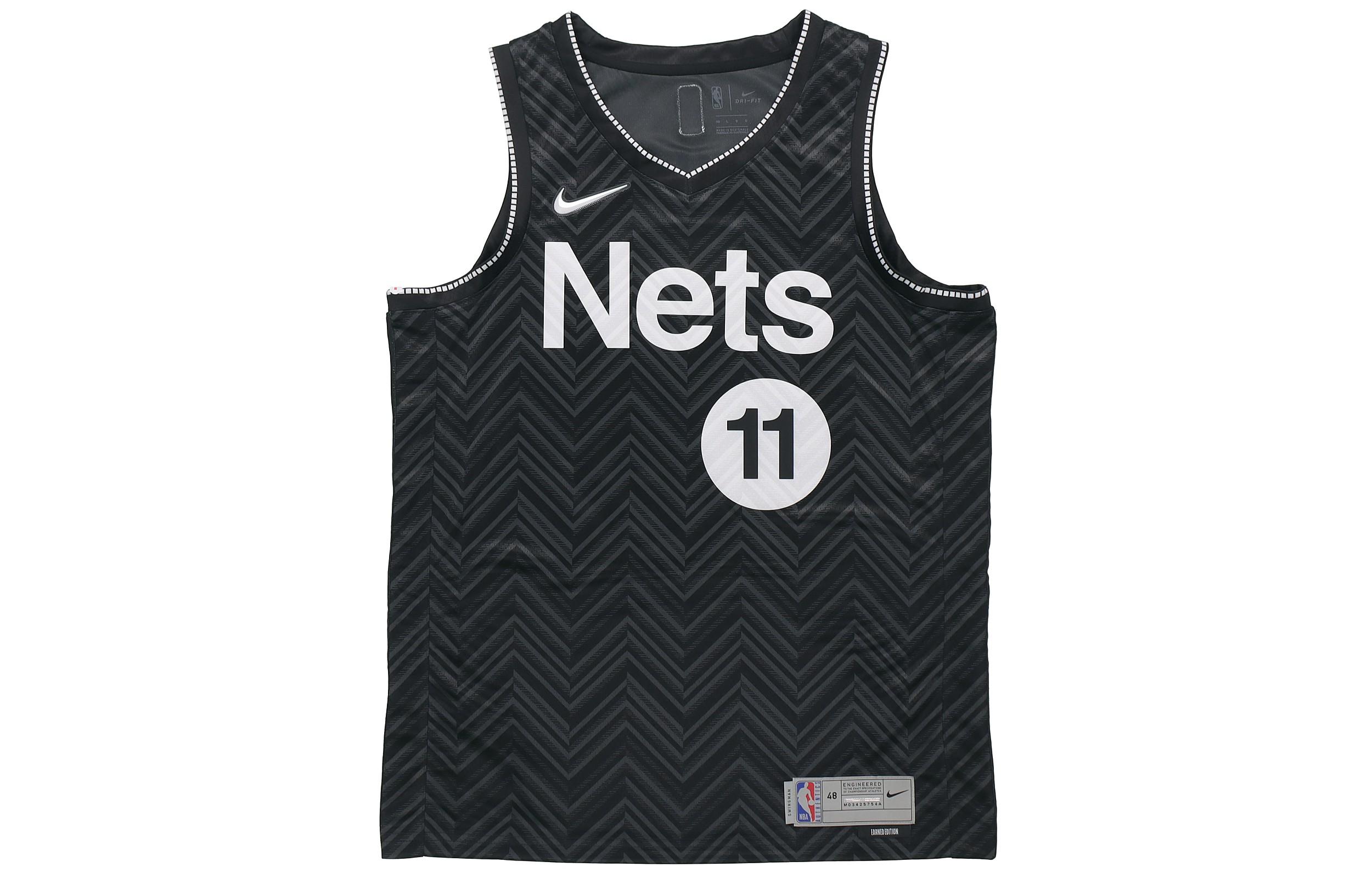 

Nike X NBA Kyrie Irving Brooklyn Nets Earned Edition Men s Swingman Jersey SW Black CW6804-011 XL
