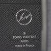 Louis Vuitton Monogram Print Double Fold Coated Canvas Wallet Unisex Wallet Black M64439