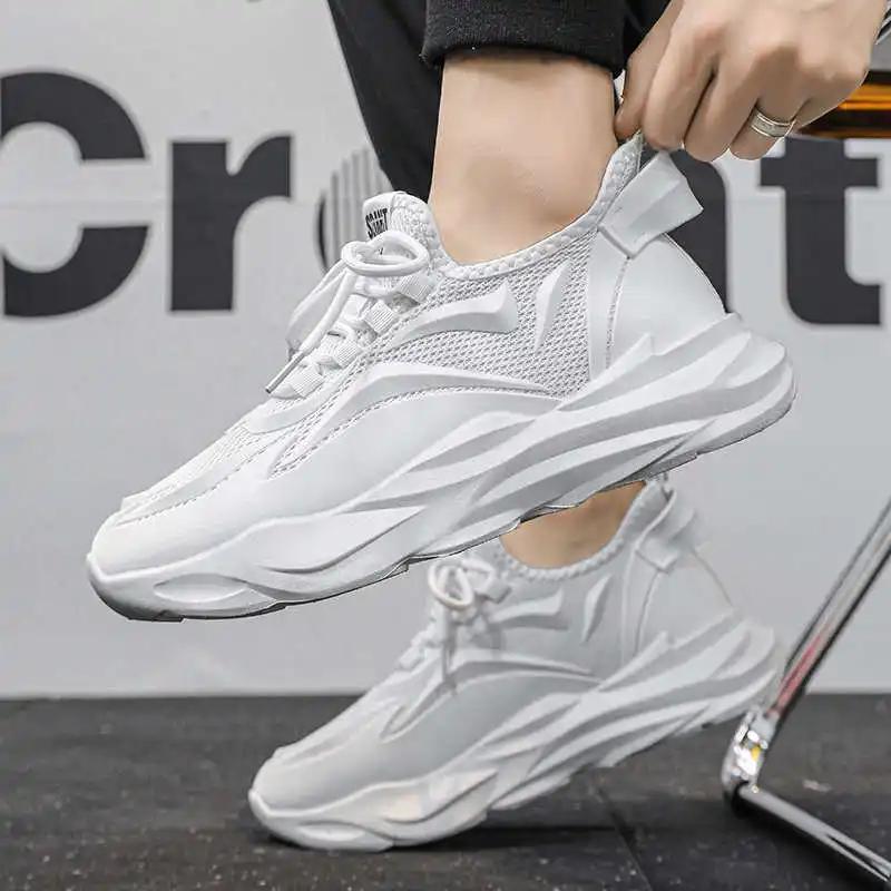 Fashion Thick Heel Thick Bottom New Sneakers Woven Fitness Boot For Women's Gym Shoes Luxury Designer Women Sport Street Foot-wear