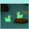 Adorable Glow-in-the-dark Resin Duck Figurine For Creative Decor Accessories