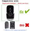Leather Compatible with ram Key fob Cover for Dodge  2025 RAM 1500 2500 3500 Accessories 5 Buttons Keychain