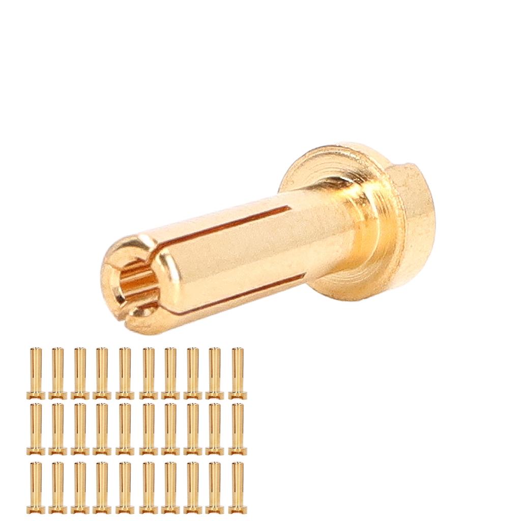 30Pcs Banana Plug Connectors Brass High Accuracy Standard RC Battery Wire Plug 4mm