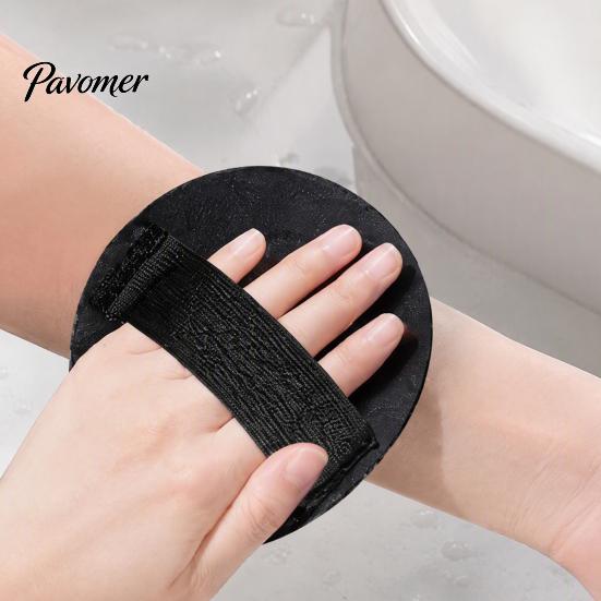 Soft Rubber Body Scrubbers Exfoliating Bath Scrubber Glove with Strap, Ergonomic Deep Skin Cleansing Shower Portable for Gym Mitt, Lightweight