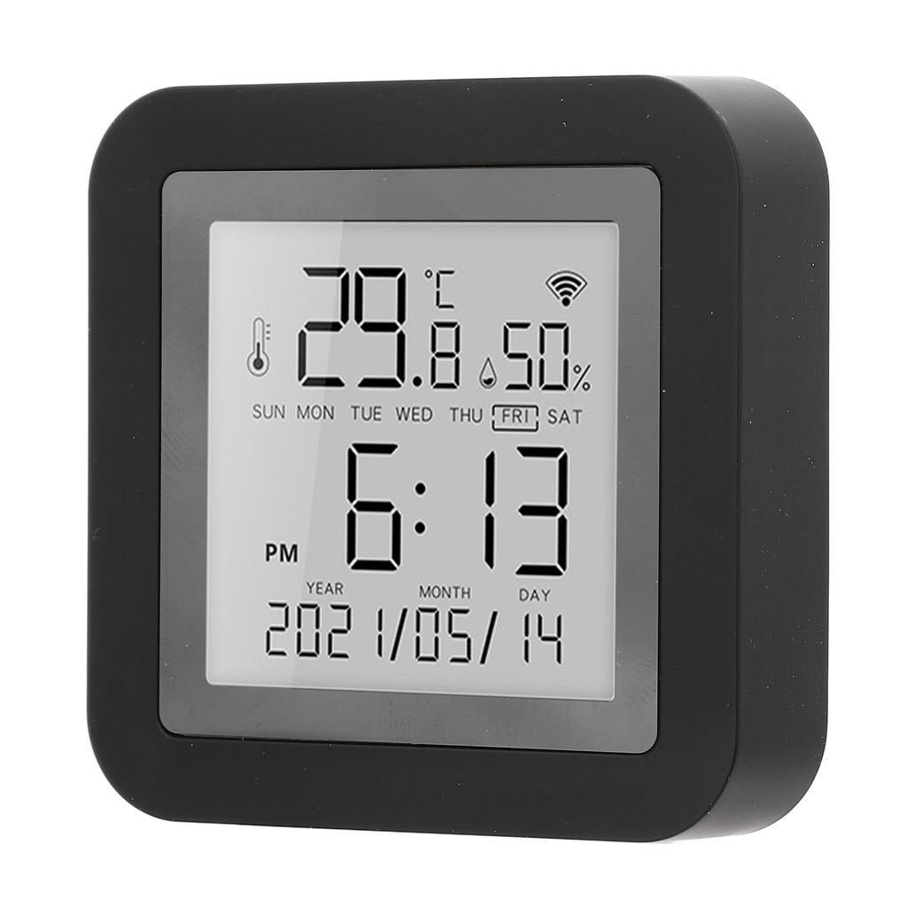 Digitales Hygrometer Thermometer LCD Hintergrundbeleuchtetes Display Datenspeicher Smart Temperatur Feuchtigkeitsmesser Bla