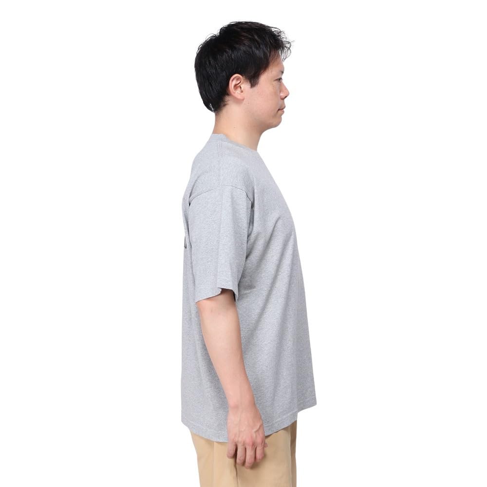 Champion Short Sleeve Crew Neck Graphic Action Oxford Gray Men's T-Shirt, 100% Cotton, Print, Style, C3-Z305,