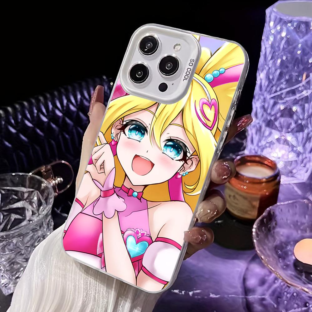 Sakura Uta Cure Idol White Translucent Mobile Phone Case for iPhone 17 16 15 14 13 12 11 X XR XS Air Pro Max Plus Colorful Cover