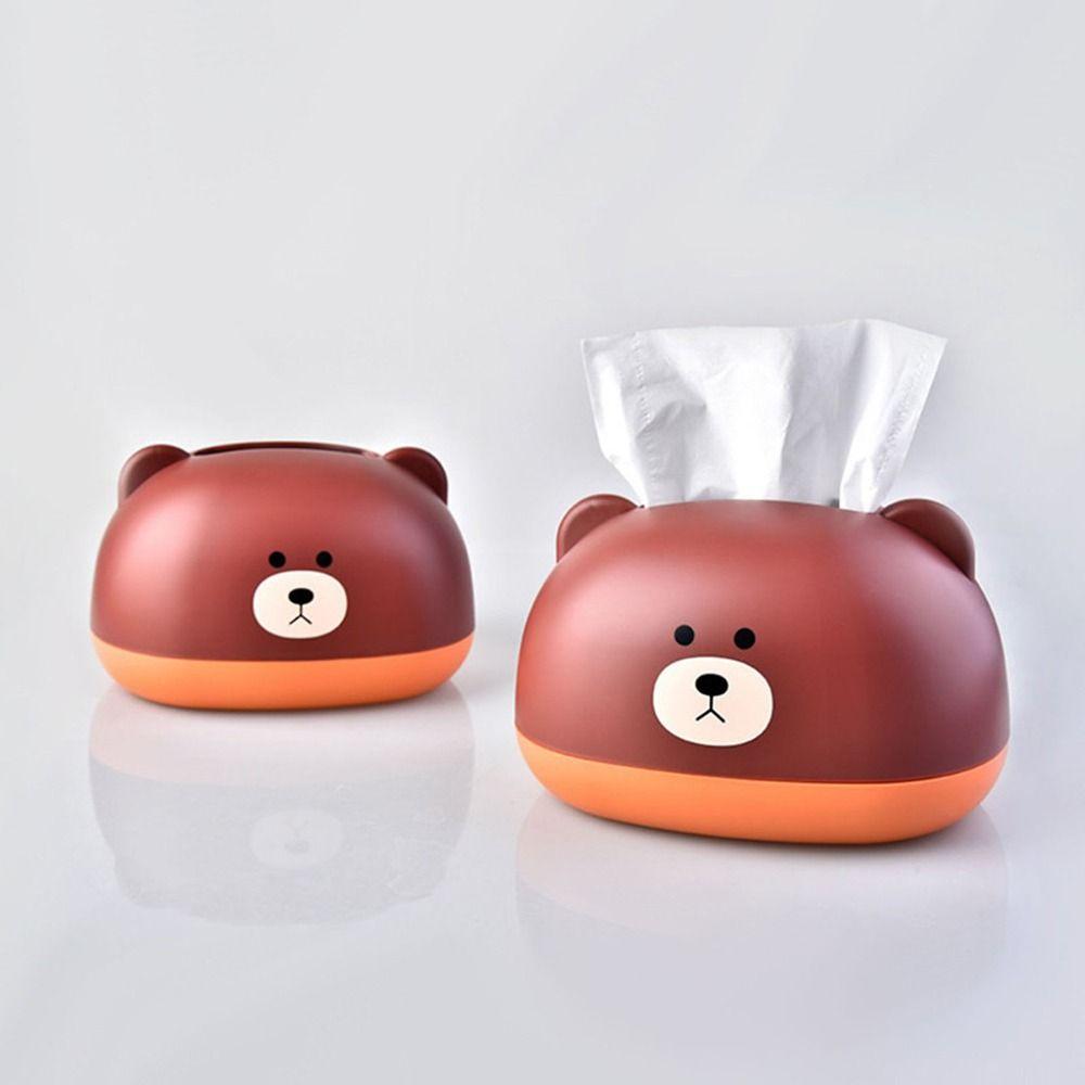 1Pcs Storage Box Napkin Holder Pig Bear Wet Wipes Case Dispenser Household Tissue Box