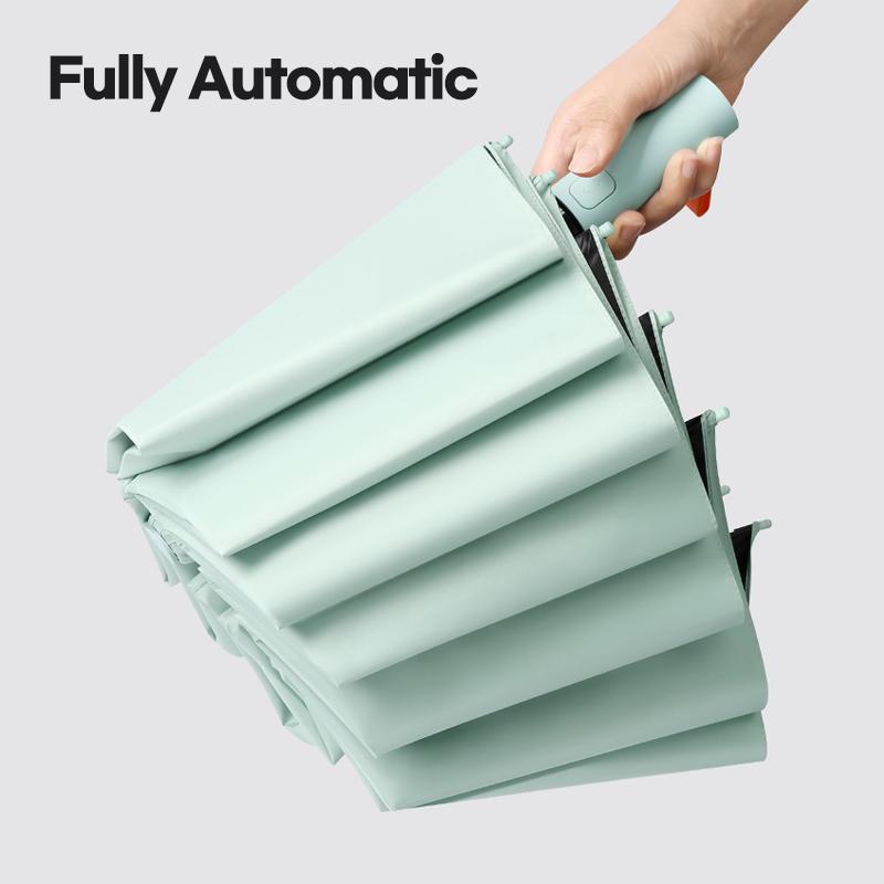 Новый автоматический зонт для женщин складной зонт от солнца ветрозащитный прочный — фото 5