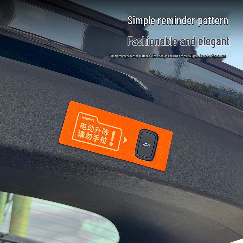 AITO M8 M9 New M7 Electric Tailgate Warning Sticker - Car Modification Accessory