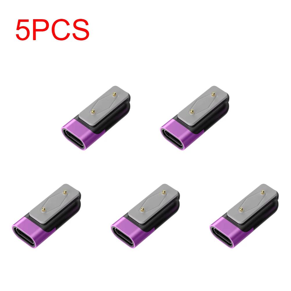För Samsung Galaxy Fit 3 Smartklocka Laddare Adapter Anslutning USB C 90° Magnetisk Laddningsadapter för Huawei Watch Fit 3 2