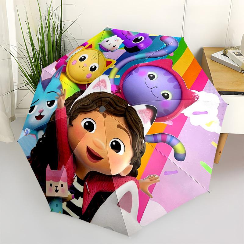 

Cats, Rainbow Automatic Opening and Closing, 8 rib Structure Portable Umbrella, Suitable for Men and Women in All Seasons Perfect Gift for