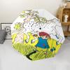 Pippi Longstocking Theme Automatic Umbrella, Lightweight & Portable, 8 Rib, Perfect for Outdoor Travel, Birthdays, Christmas, Gifts.