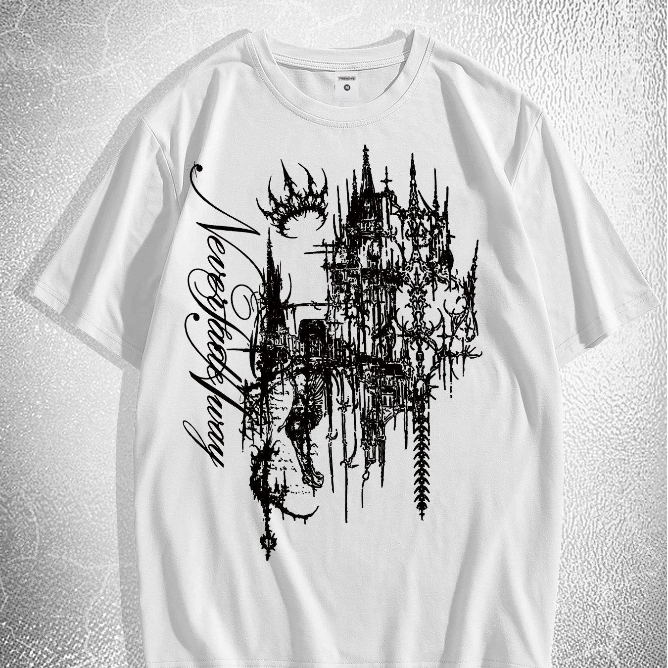 

Dark Thorn Print Design Men S Summer Hot Short-Sleeved T-Shirt XXL білий