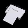 50pcs Earrings Display Card White Paper Jewelry Packaging Paperboard For DIY Necklace Bracelet Small Business Material Supplies