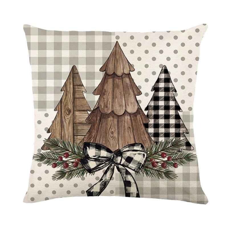 Christmas pillow cover digital printing cushion Christmas theme sofa pillow
