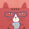 Nekomaruke Basket Tote Bag Red