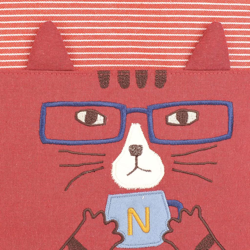 Nekomaruke Basket Tote Bag Red