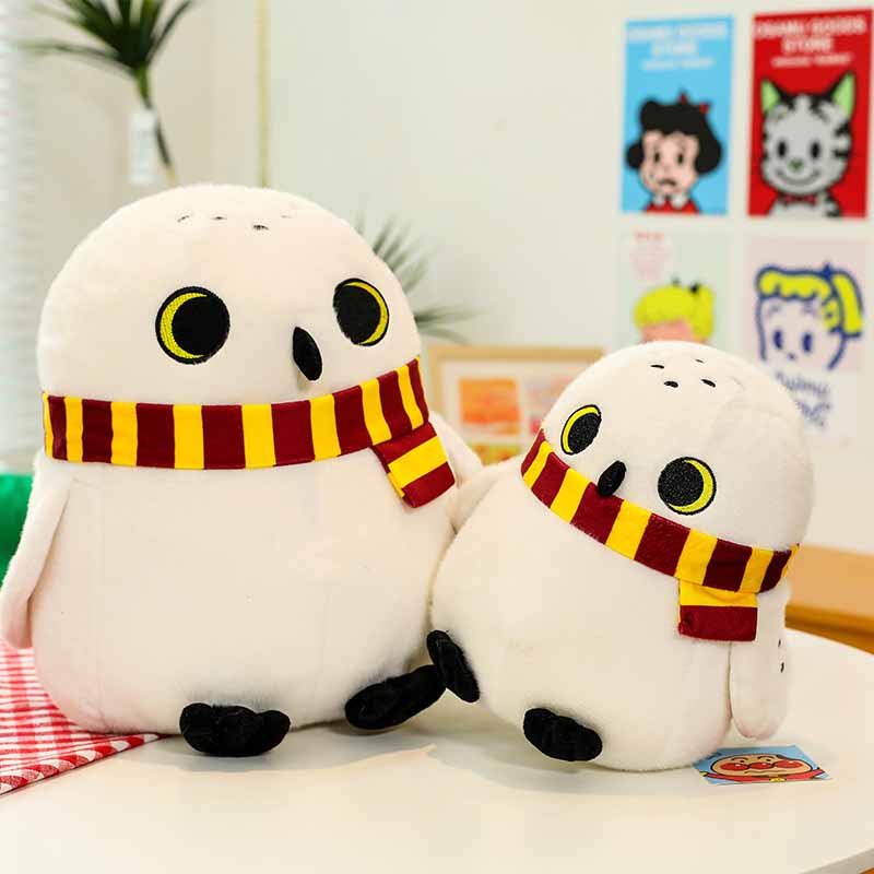 Harry Potter Hedwig Plush Toys Lovely Bird Doll Stuffed Soft Pillow Cute Snowy Owl Room Ornament Birthday Gift