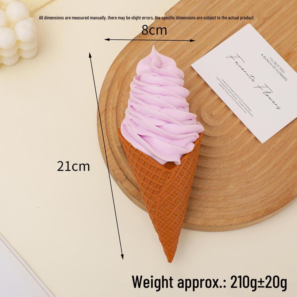 Giant Burger and Ice Cream Cone Model Ornament for Display