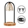 Electric Candle Warmer Lamp, Wax Melting Lamp with Wooden Base table Decor Nightlight EU