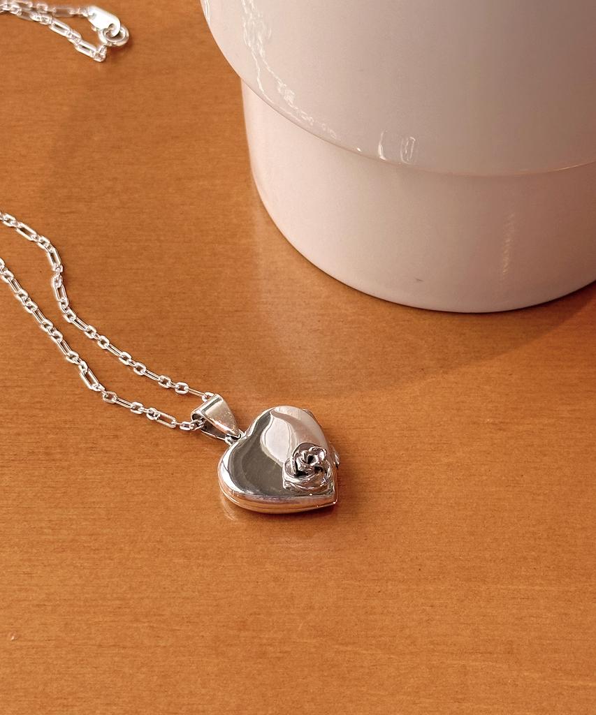 Code.H (Silver 925) Heart Frame Necklace
