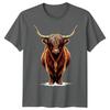 Highland Cow Animals Unisexs Tshirt Unisexs Tee Graphic Unisex Tee