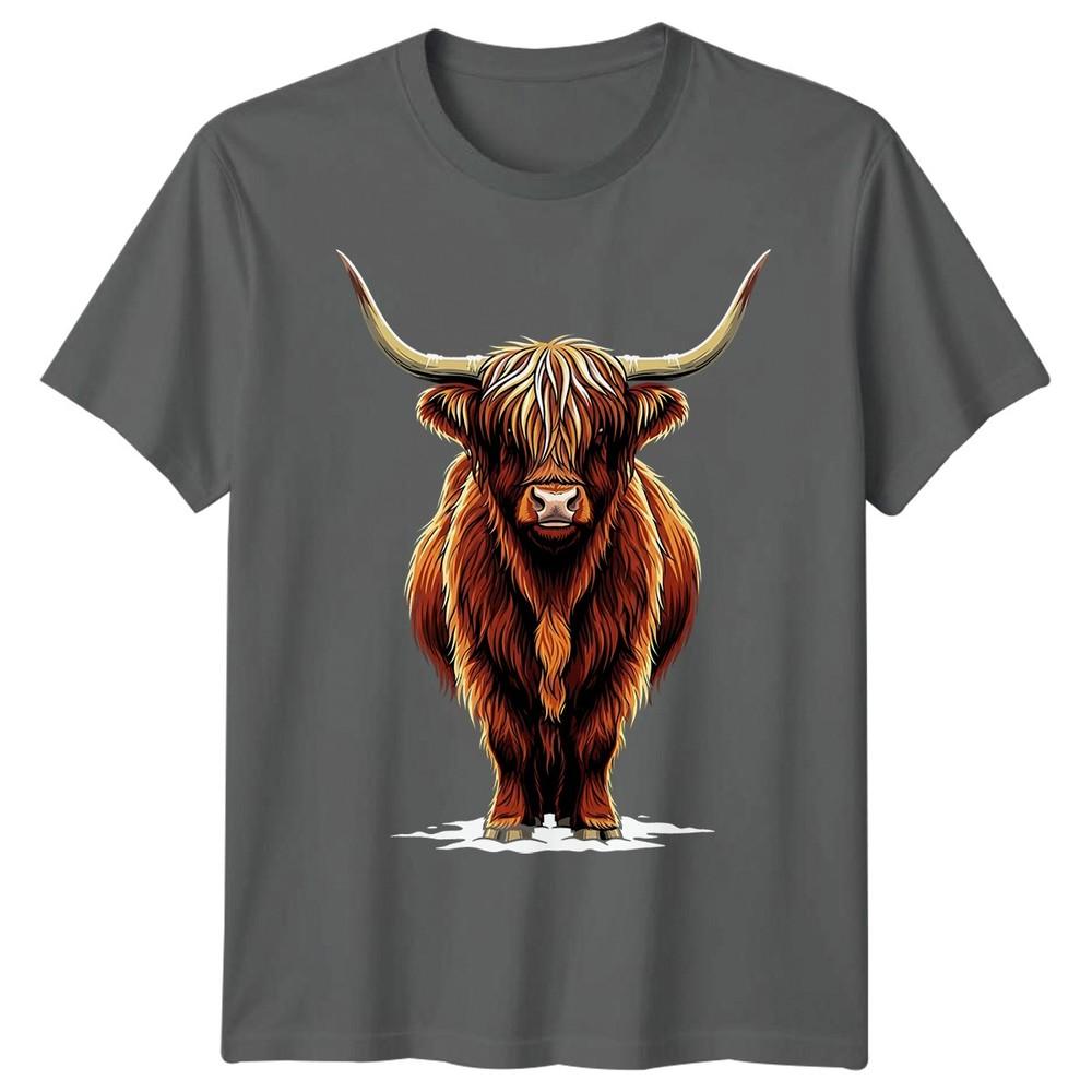Highland Cow Animals Unisexs Tshirt Unisexs Tee Graphic Unisex Tee