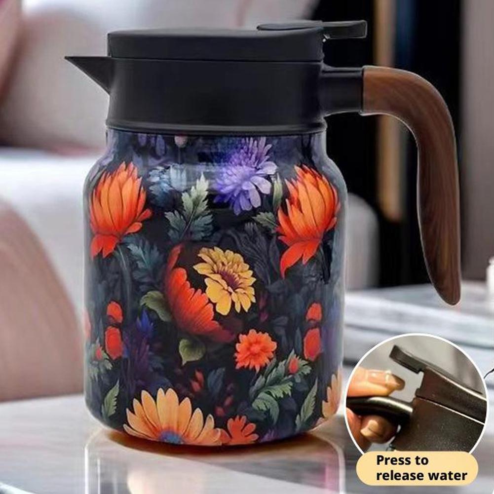 316 Steel 1000ML Large-capacity Coffee Pot Thermal Separation Simple Pot Ke Exquisite I0A4