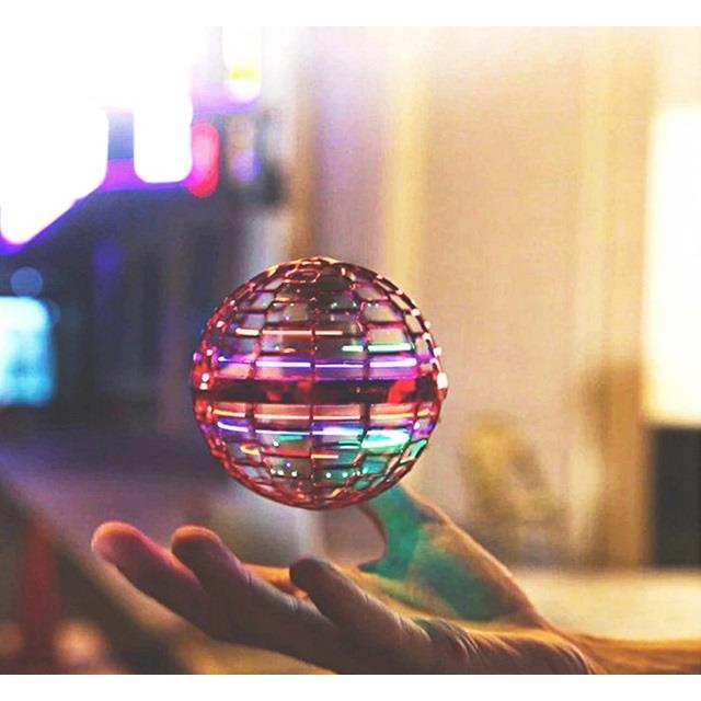 Flying Ufo Ball Lights Up Boomerang Ball Controlled by Hand Pink