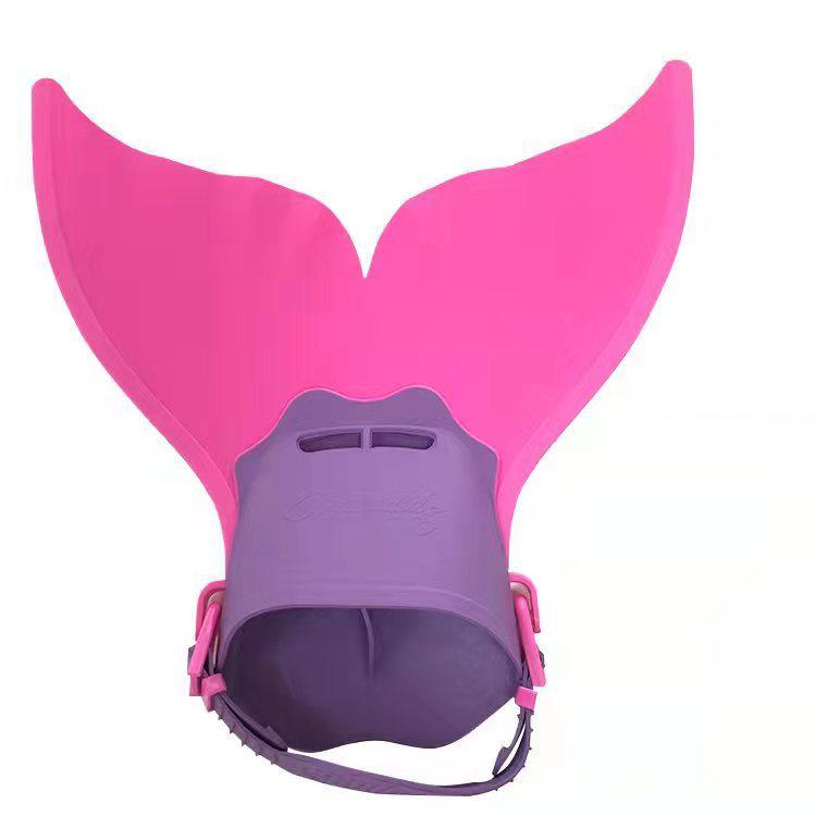 Mermaid One-Piece Monofin Whale Tail Flippers for Swimming and Diving