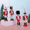 Classic Red & Gold Soldier Nutcracker Ornament Set