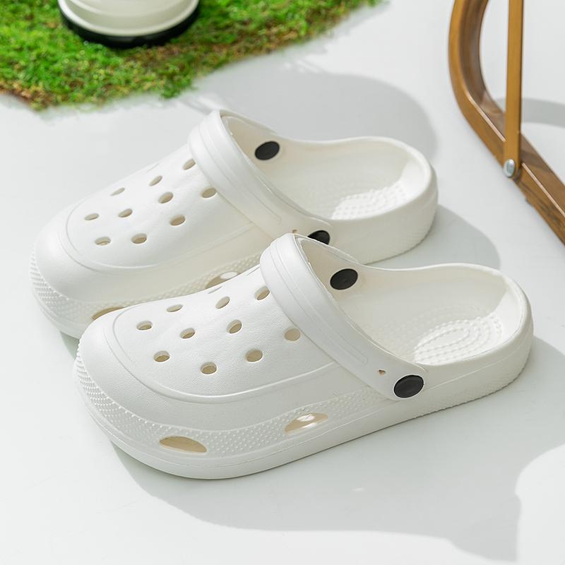 Summertime Clogs Women Sandal Shoes Daily Eva Lightweight Outside Women'S Shoes Anti Slip Thick Bottom Beach Slides Daily Garden Shoes