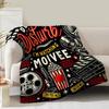 Skull Floral Blanket Gifts for Women Girls Mom Kids Adults Teen Birthday Christmas Valentine Presents Horror Theme Decor Home