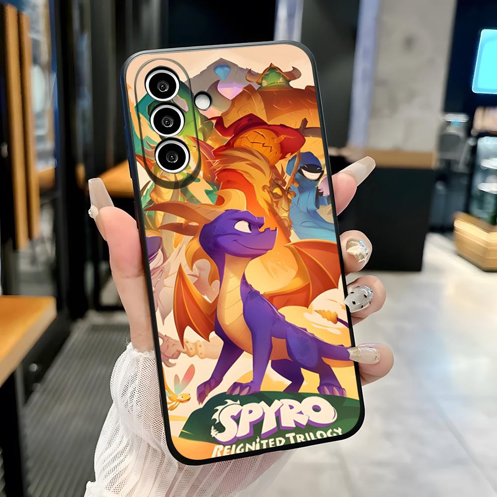 

D-Dragon Spyro C-Cute Phone Case For Samsung S26 S25 Plus S20 S20 Plus S22 Ultra S23 FE S21 Plus S21 Ultra Soft Cover Samsung S25