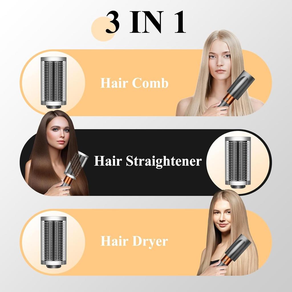 Nuevo cepillo alisador firme compatible con los accesorios Dyson Airwrap, para cabello encrespado y para lograr un estilo liso y suave, número de pieza 971892-08.