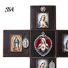 Spiritual Practice Tool Portable Catholic Altar, Handmade Pocket Prayer Shrine, Faux Leather Folding Altar Foldable Devotional Religious Gift