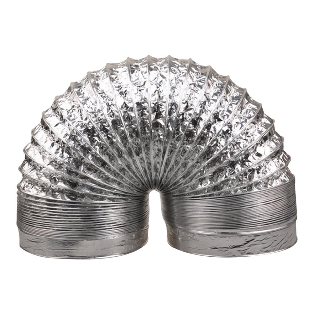 1Pcs Aluminum Foil Exhaust Hose 2m Thick Flexible Duct for Hvac Ventilation Dryer Vent Dryer Duct Hose 80mm Diameter