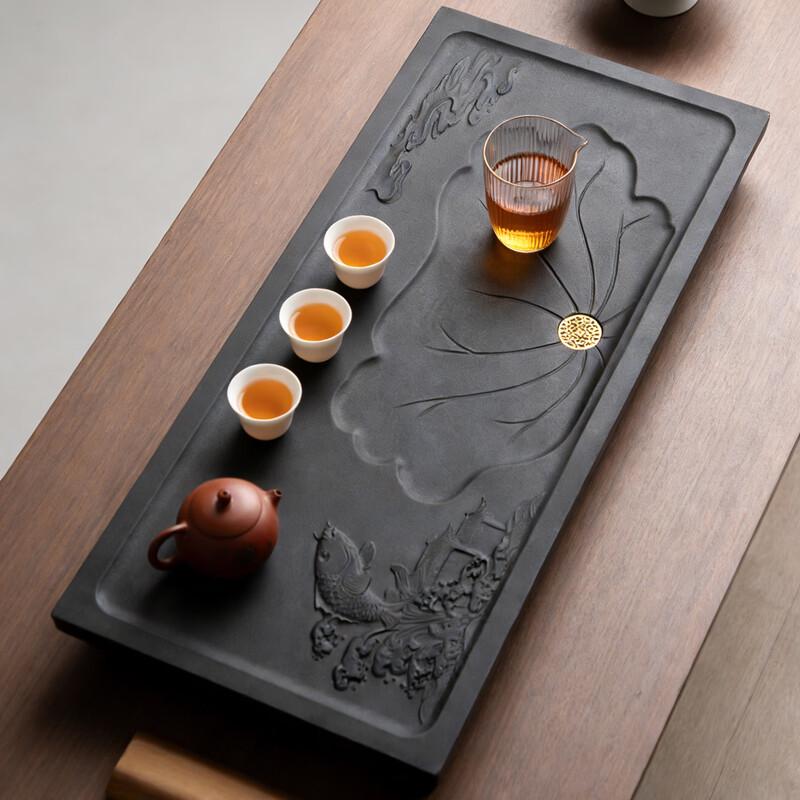 Imitation Black Gold Stone Kung Fu Tea Tray