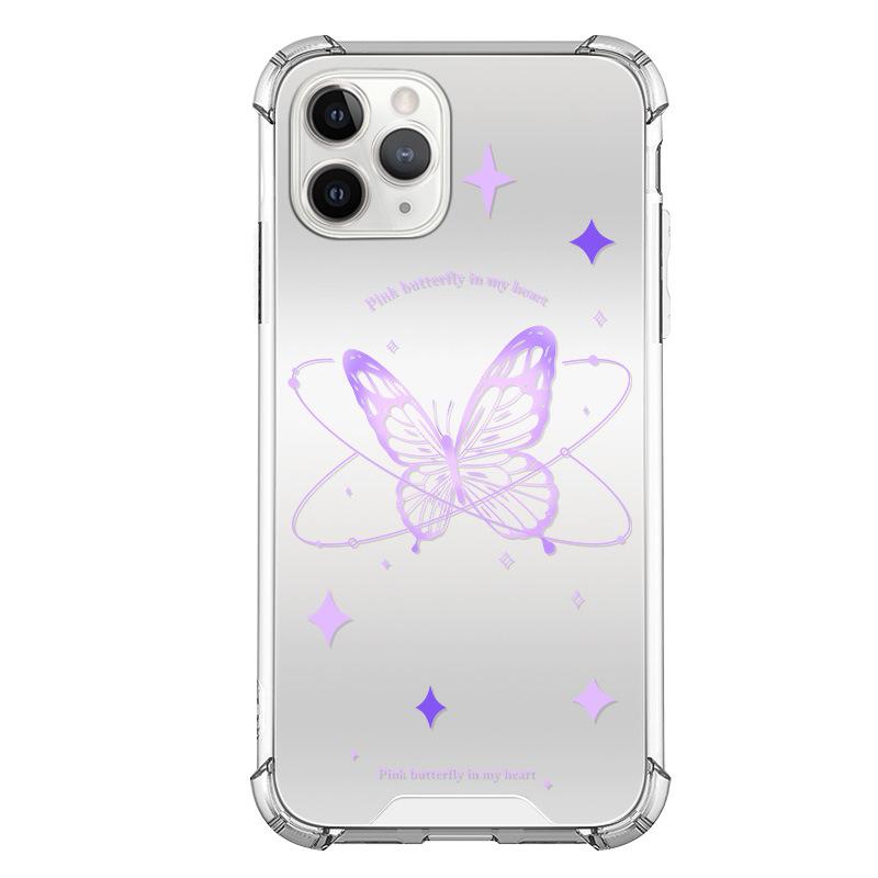

Чехол Zhitai Mirror Butterfly для iPhone 15, совместим с Huawei Nova 9 и Xiaomi 14. iPhone 14 Plus